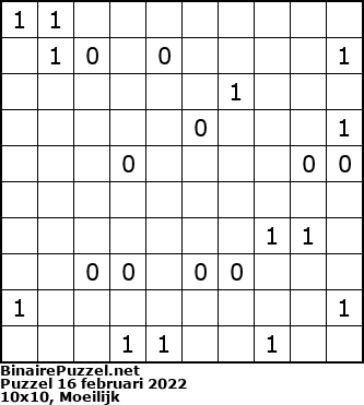 Binaire Puzzel