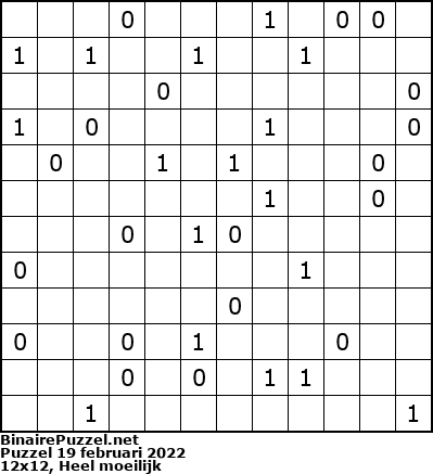 Binaire Puzzel