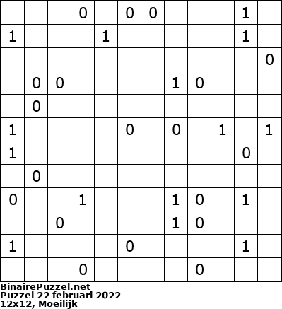 Binaire Puzzel