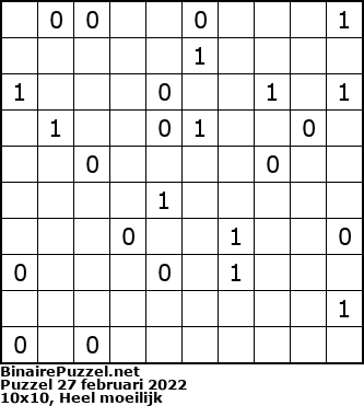 Binaire Puzzel