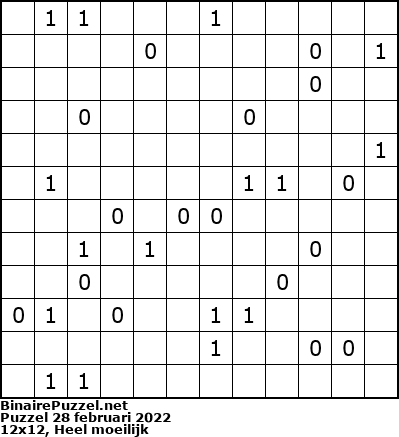 Binaire Puzzel