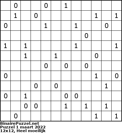 Binaire Puzzel