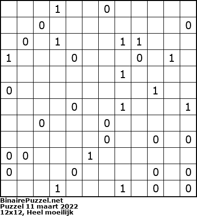 Binaire Puzzel