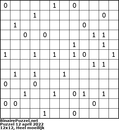 Binaire Puzzel