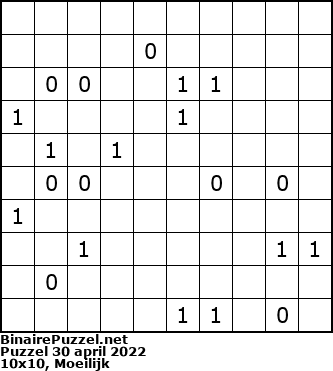 Binaire Puzzel