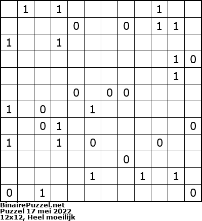 Binaire Puzzel