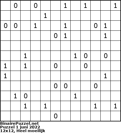 Binaire Puzzel