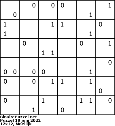 Binaire Puzzel