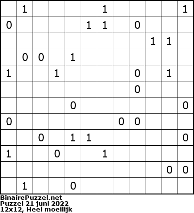 Binaire Puzzel