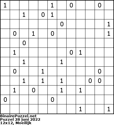 Binaire Puzzel