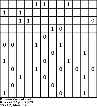 Binaire Puzzel