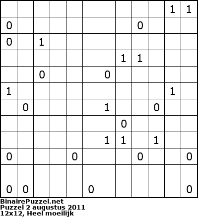 Binaire Puzzel