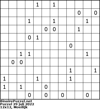 Binaire Puzzel