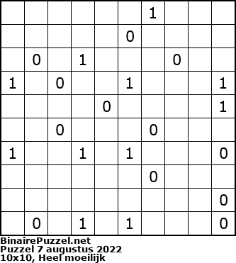 Binaire Puzzel