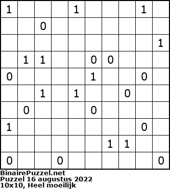 Binaire Puzzel