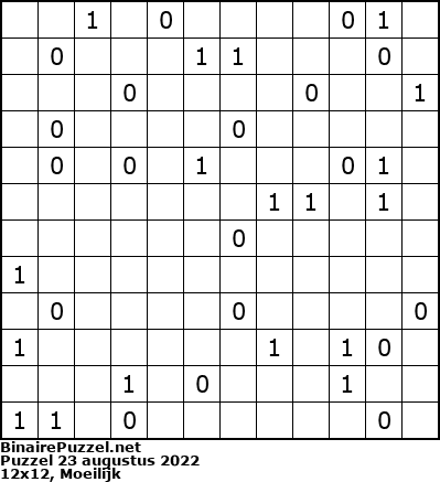 Binaire Puzzel
