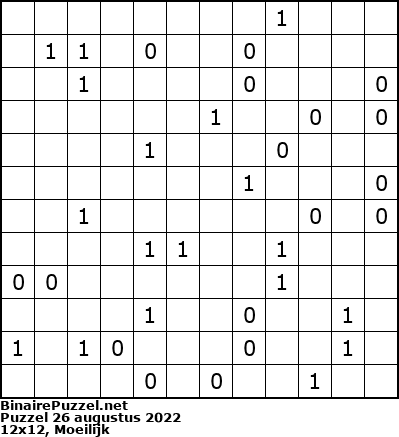 Binaire Puzzel