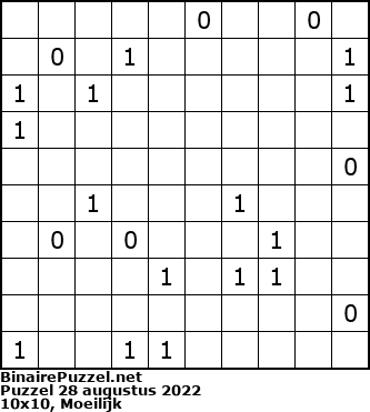 Binaire Puzzel