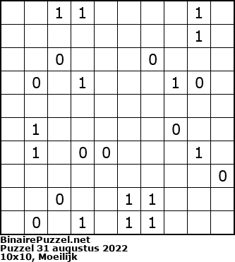 Binaire Puzzel
