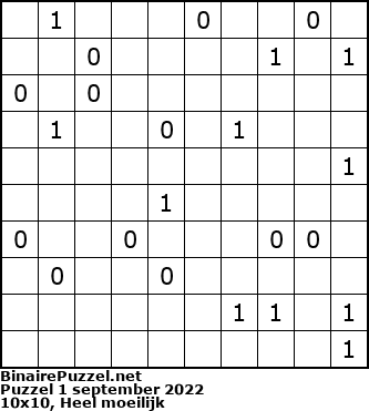 Binaire Puzzel