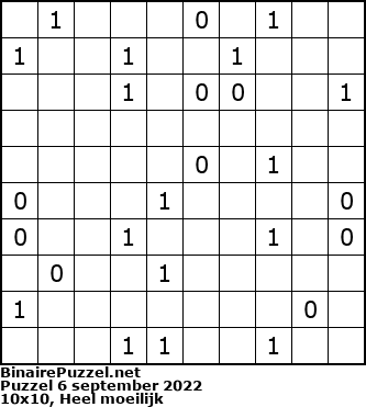 Binaire Puzzel