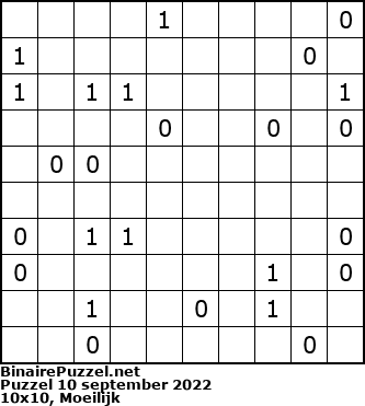 Binaire Puzzel