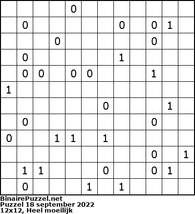 Binaire Puzzel