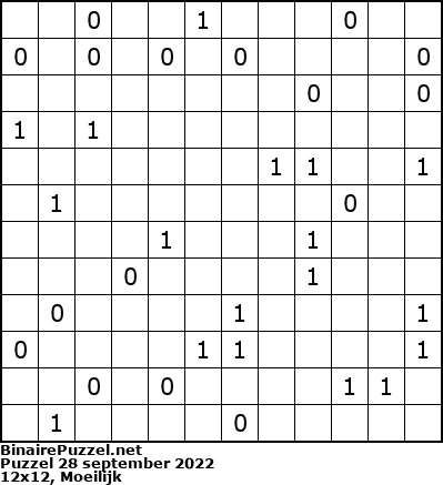 Binaire Puzzel