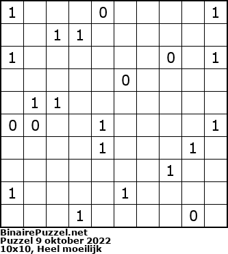 Binaire Puzzel