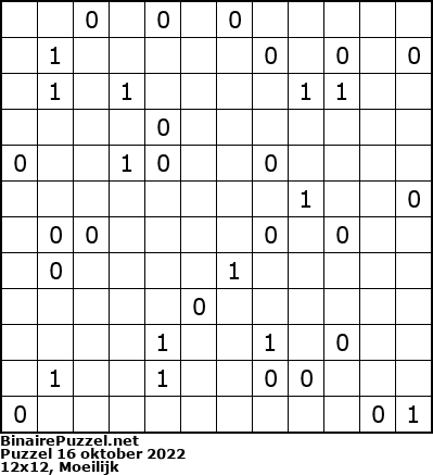Binaire Puzzel
