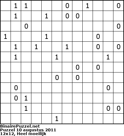 Binaire Puzzel
