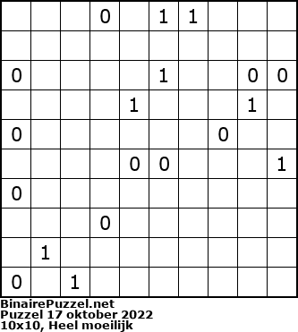 Binaire Puzzel