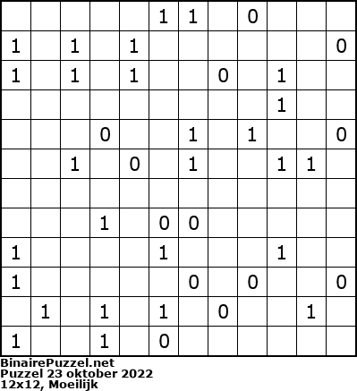 Binaire Puzzel