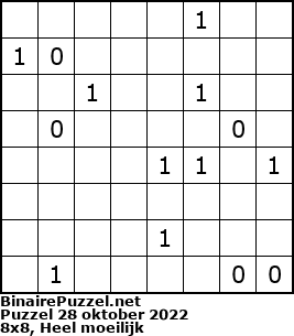 Binaire Puzzel