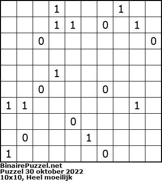 Binaire Puzzel
