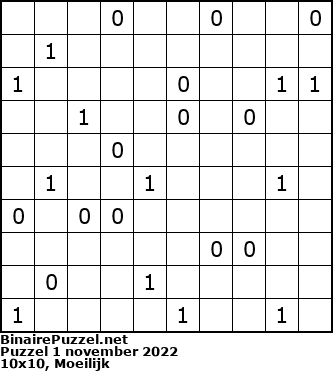 Binaire Puzzel