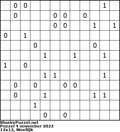 Binaire Puzzel