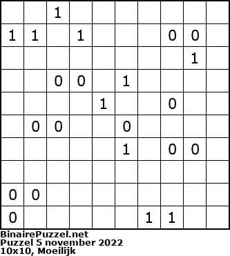 Binaire Puzzel