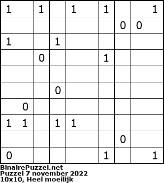 Binaire Puzzel
