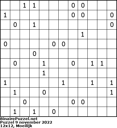 Binaire Puzzel