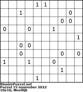 Binaire Puzzel