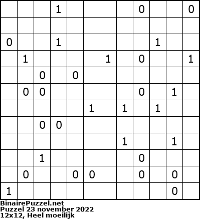 Binaire Puzzel