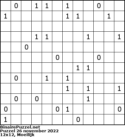 Binaire Puzzel
