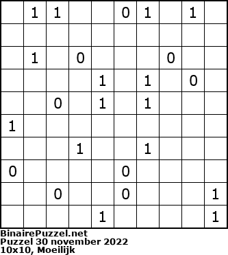 Binaire Puzzel