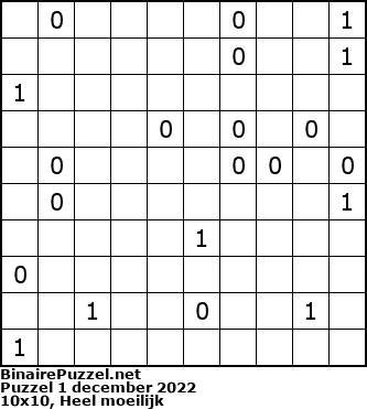 Binaire Puzzel