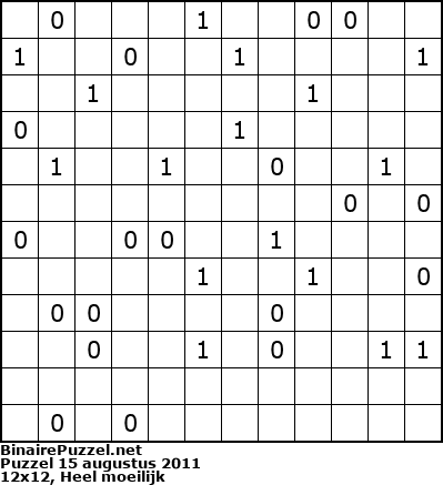 Binaire Puzzel