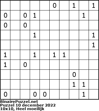 Binaire Puzzel