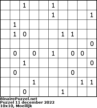 Binaire Puzzel