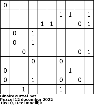 Binaire Puzzel