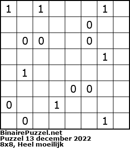 Binaire Puzzel